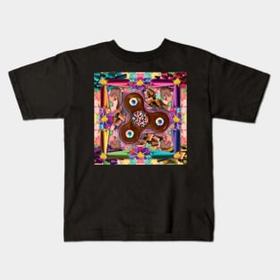 Spiral into the chocolate fidget spinner Kids T-Shirt